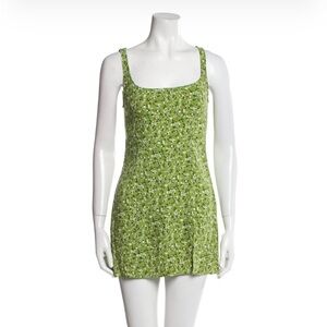 Reformation Floral Print Mini Dress